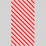 Candycane Treat Sack Sm. Paper Bag