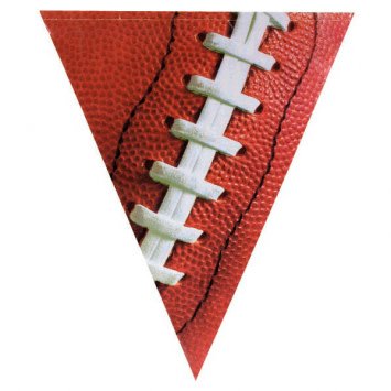 Football Plastic Pennant Banner