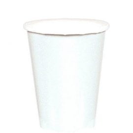 Frosty White Paper Cups, 9oz.