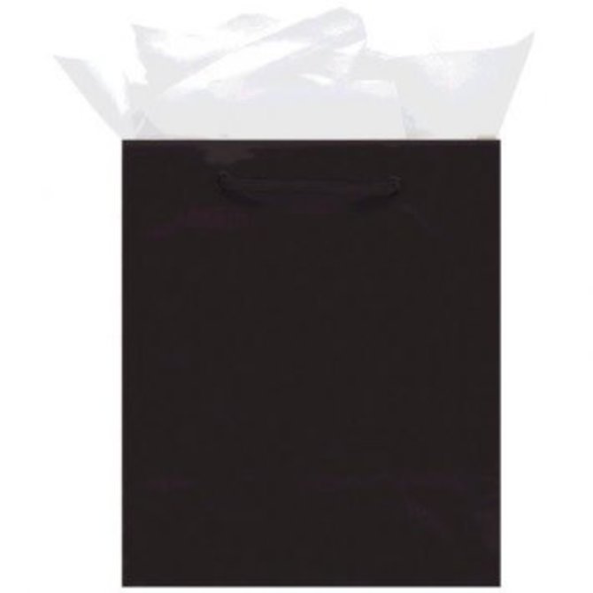 Black Jumbo Solid Glossy Bag
