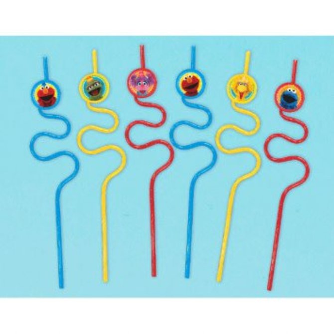 Sesame Street® Straw Favors-12ct