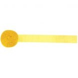 Yellow Sunshine Solid Crepe Streamer