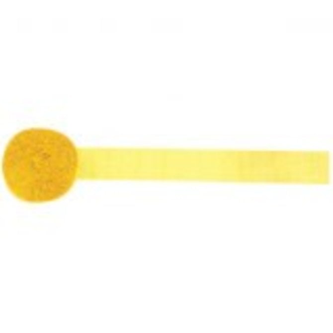 Yellow Sunshine Solid Crepe Streamer