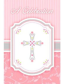 Blessings Pink Postcard Value Pack Invitations-20ct Blessings Pink Postcard Value Pack Invitations-20ct