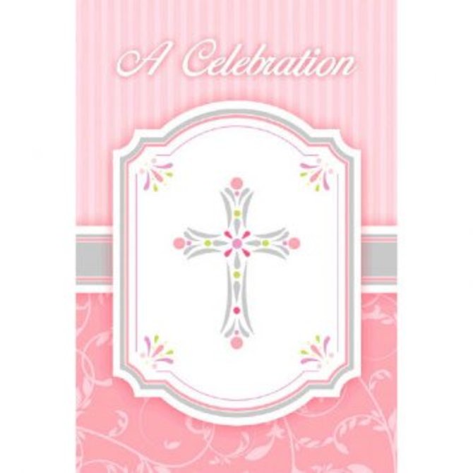 Blessings Pink Postcard Value Pack Invitations-20ct