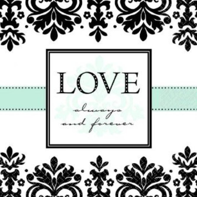 Always & Forever Lunch Napkins-16ct