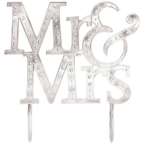 "Mr. & Mrs." Cake Topper