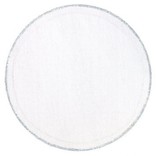 Tulle 9" Circles - White w/Silver Trim 25ct