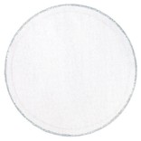 Tulle 9" Circles - White w/Gold Trim 25ct.