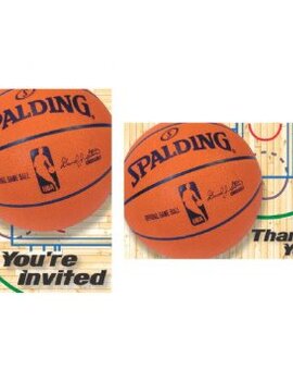 Invitations & Thank You NBA Spalding, 8 ct Invitations & Thank You NBA Spalding, 8 ct