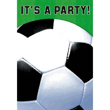 Soccer Fan Folded Invite 8 Count