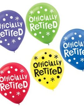 Officially Retired Printed Latex Balloon 15Ct Officially Retired Printed Latex Balloon 15Ct