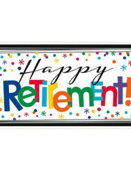 Officially Retired Horizontal Giant Sign Banner