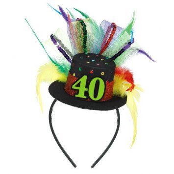 40th Birthday Fascinator