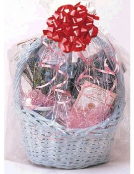 Clear Cello Shrink Wrap Basket Bag