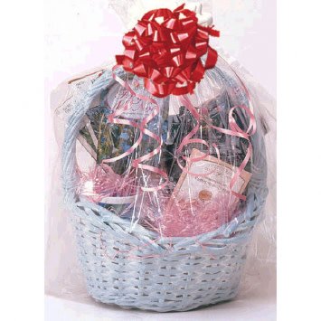 Clear Cello Shrink Wrap Basket Bag