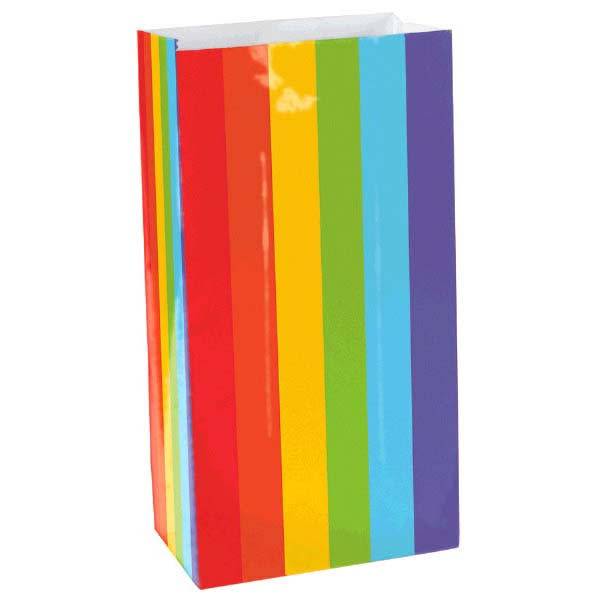 Large Packaged Paper Bags - Rainbow