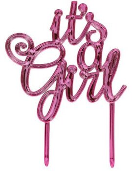 Baby Shower Cake Topper - Girl Baby Shower Cake Topper - Girl