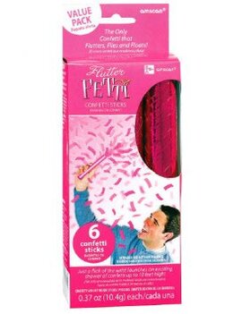 Flutter Fetti Confetti - Pink 6ct Flutter Fetti Confetti - Pink 6ct