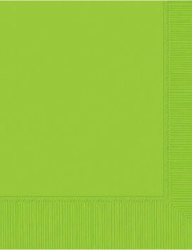 Lime 2-ply Beverage Napkins- 50 count