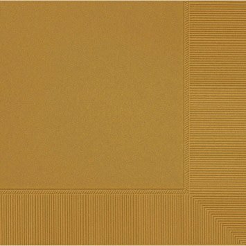 Gold 2-Ply Beverage Napkins
