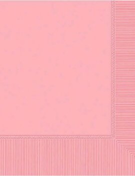 Pink 2-Ply Beverage Napkins - 50 count
