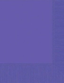 Purple 2-Ply Beverage Napkins- 50 count