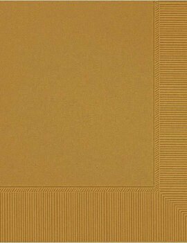 Gold 2-Ply Luncheon Napkins- 50 count