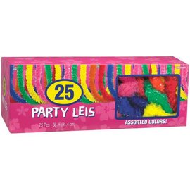 Box of Assorted Poly Leis 25CT