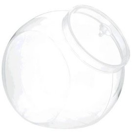 Jar Large Angled Plastic with Lid