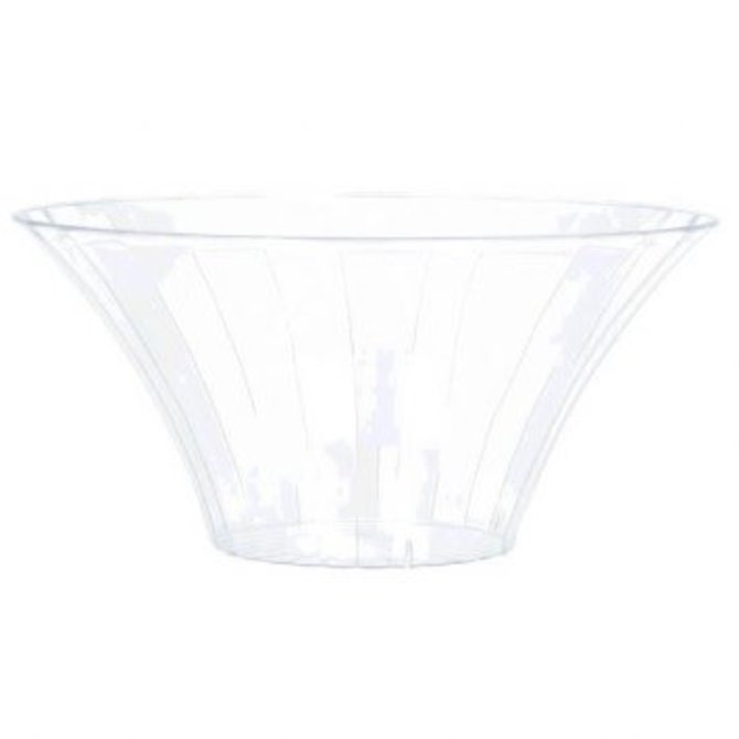 Clear Flared Bowl, Large 9"