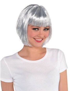 Silver Bob Wig