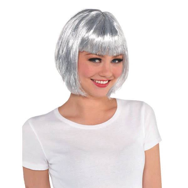 Silver Bob Wig