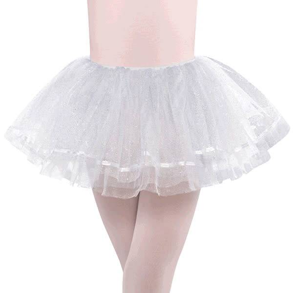 White Shimmer Tutu - Child M/L
