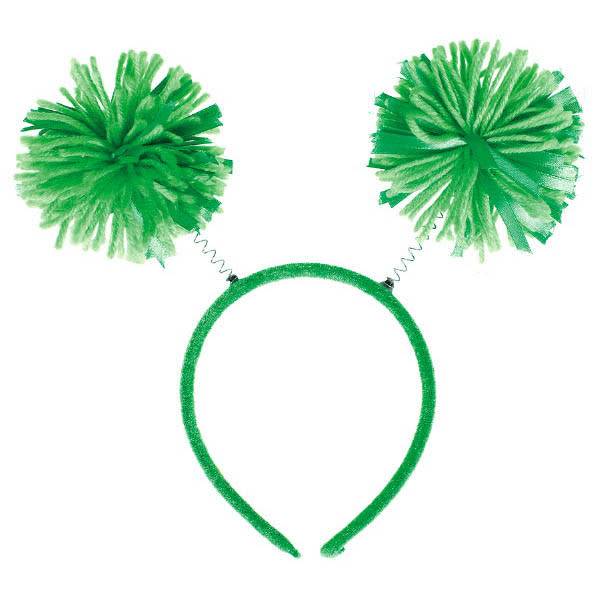 Green Pom Pom Headbopper