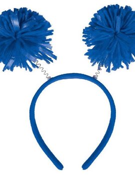 Blue Pom Pom Headbopper