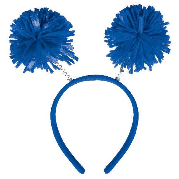 Blue Pom Pom Headbopper