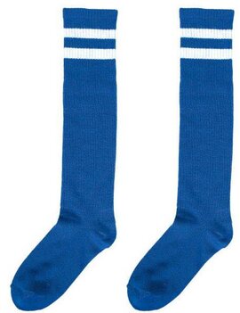 Blue Striped Knee Socks