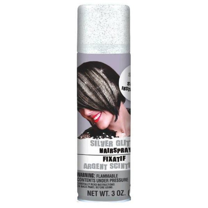 Silver Glitter Hair Spray 3oz