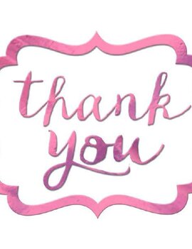Thank You Stickers - New Pink 50ct