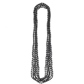 Black Metallic Bead Necklaces 8ct