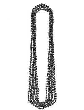Black Metallic Bead Necklaces 8ct