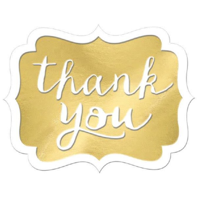 Thank You Stickers - Gold 50ct - POP! Party Supply