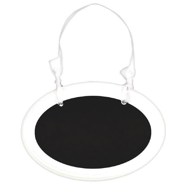 Mini Oval Sign - White