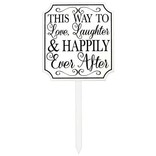 This Way To Happily Ever After Lawn Sign