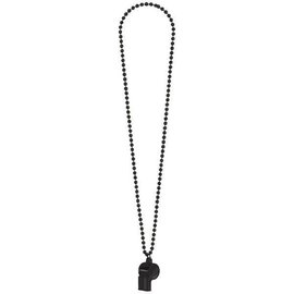 Black Whistle On Chain Necklace