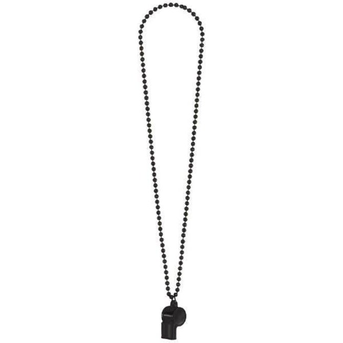 Black Whistle On Chain Necklace