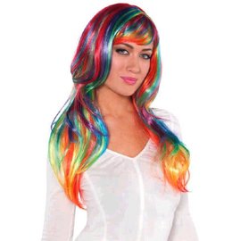 Rainbow Glamourous Wig