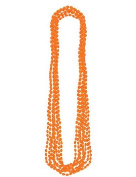 Orange Metallic Bead Necklaces 8ct
