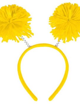 Yellow Pom Pom Headbopper